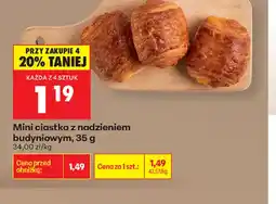 Biedronka Mini ciastko z nadzieniem budyniowym oferta