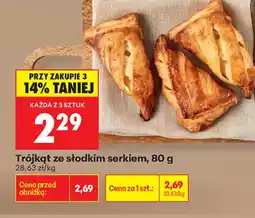 Biedronka Trójkąt ze słodkim serkiem oferta