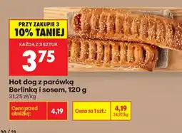 Biedronka Hot dog z parówką oferta