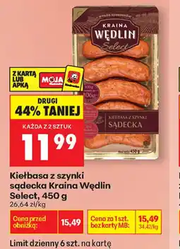 Biedronka Kraina Wędlin Select Kiełbasa z szynki oferta