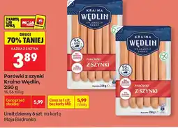 Biedronka Kraina Wędlin Parówki z szynki oferta