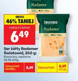 Biedronka Swiatowid Ser żółty Radamer oferta