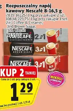 Prim Market Rozpuszczalny napój kawowy Nescafe 8-16,5g przy zakupie 2 szt oferta
