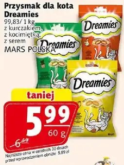 Prim Market Przysmak dla kota Dreamies z kurczakiem, z kocimjętką, z serem oferta