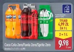 ALDI Napój gazowany Sprite Zero 2-pak oferta