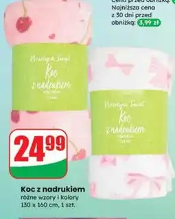 Dino Koc z nadrukiem 130x160 cm oferta