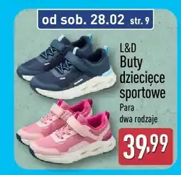ALDI Buty dziecięce sportowe, 2 rodzaje oferta