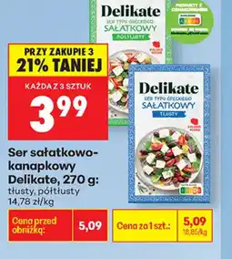 Biedronka Delikate Ser sałatkowo-kanapkowy oferta