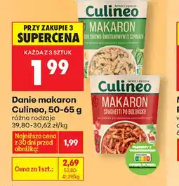 Biedronka Culineo Danie makaron oferta