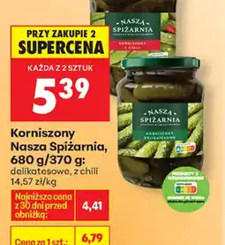 Biedronka Nasza Spiżarnia Korniszony oferta