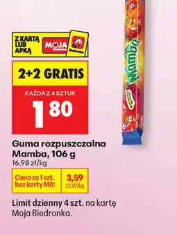 Biedronka Mamba guma rozpuszczalna oferta