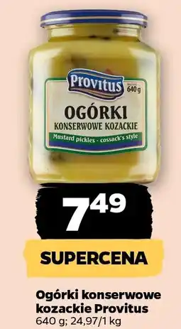 Netto Ogórki konserwowe kozackie Provitus oferta