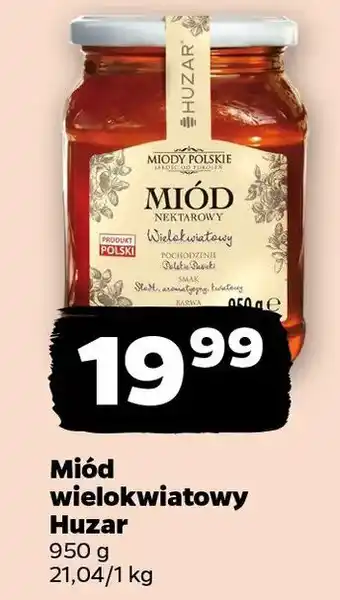 Netto Miód wielokwiatowy Huzar oferta