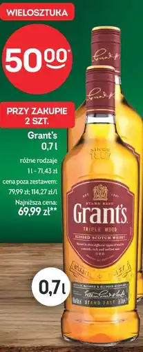 Żabka Grant's 0,7l (różne rodzaje) oferta