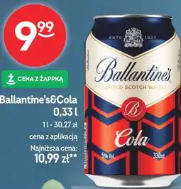 Żabka Ballantine's&Cola oferta