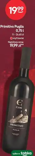 Żabka Wino Primitivo Puglia oferta