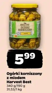 Netto Ogórki korniszone z miodem Harvest Best oferta