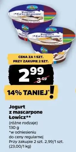 Netto Jogurt z mascarpone Łowicz (różne rodzaje) oferta