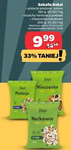 Netto Bakalie Bakal (pistacje, nerkowce, mieszanka bakaliowa) oferta