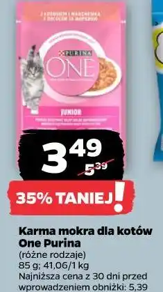 Netto Karma mokra dla kotów One Purina (różne rodzaje) oferta