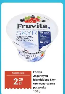 Biedronka Jogurt typu islandzkiego Skyr czerwona-czarna porzeczka oferta