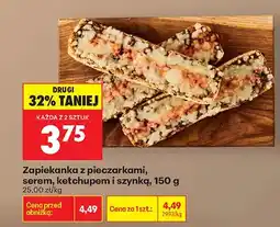 Biedronka Zapiekanka z pieczarkami, serem, ketchupem i szynką oferta