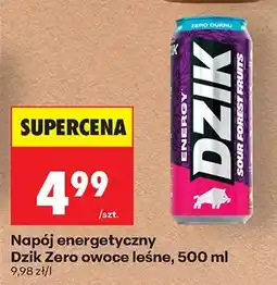 Biedronka Napój energetyczny zero owoce leśne oferta
