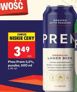 Biedronka Piwo premium lager 5,5%, puszka oferta