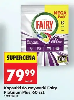 Biedronka Kapsułki do zmywarki Platinum Plus oferta