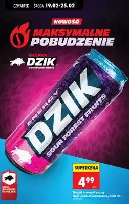 Biedronka Napój energetyczny Zero owoce leśne oferta