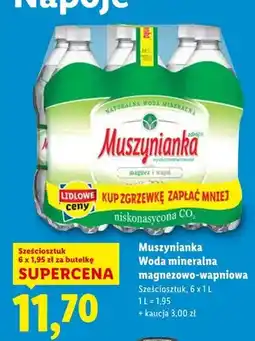 Lidl Woda mineralna magnezowo-wapniowa 6-pak oferta