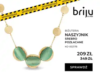 Naszyjnik srebro pozłacane