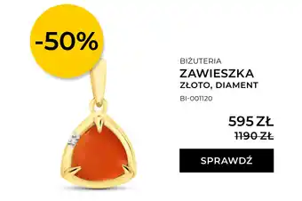 Zawieszka złoto, diament