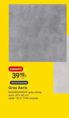 Castorama Płytka Gres Aeris grey oferta
