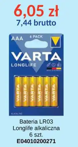 AT Varta Bateria LR03 alkaliczna oferta