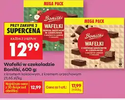 Biedronka Bonitki Wafelki w czekoladzie oferta