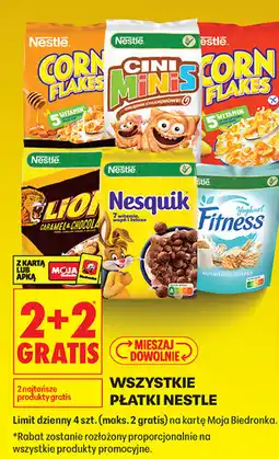 Biedronka Wszystkie płatki Nestlé oferta