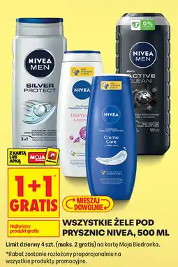 Biedronka Wszystkie żele pod prysznic Nivea oferta