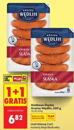 Biedronka Kiełbasa Śląska Kraina Wędlin oferta