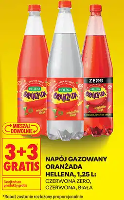 Biedronka Napój gazowany Oranżada Hellena, 1,25 L (Czerwona Zero, Czerwona, Biała) oferta