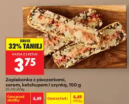 Biedronka Zapiekanka z pieczarkami, serem, ketchupem i szynką oferta