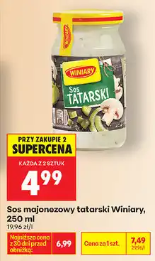 Biedronka Sos majonezowy tatarski Winiary oferta