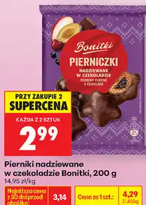 Biedronka Pierniki nadziewane w czekoladzie Bonitki oferta
