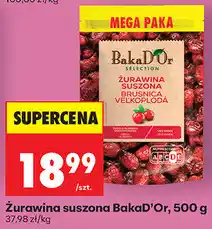 Biedronka Żurawina suszona BakaD'Or oferta