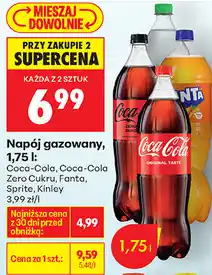 Biedronka Napój gazowany Coca-Cola, Fanta, Sprite, Kinley oferta