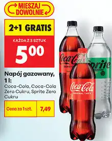 Biedronka Napój gazowany Coca-Cola, Coca-Cola Zero Cukru, Sprite Zero Cukru oferta