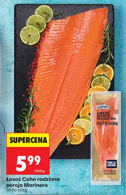 Biedronka Łosoś Coco rodzinna porcja Marinera oferta