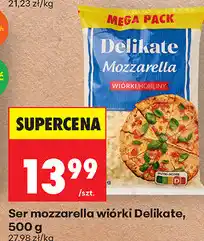 Biedronka Ser mozzarella wiórki Delikate oferta