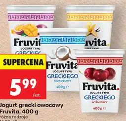Biedronka Jogurt grecki owocowy Fruvita, 400 g, różne rodzaje oferta