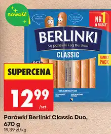 Biedronka Parówki Berlinki Classic Duo oferta
